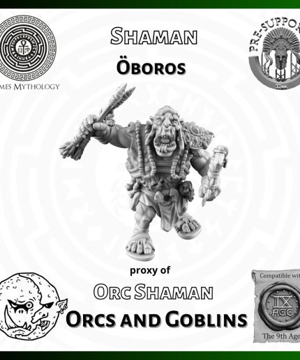 Orcas and Goblins  , oboros, Shaman ,1 Figure