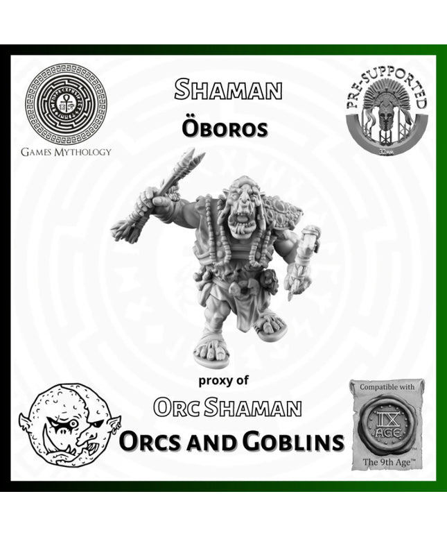 Orcas and Goblins  , oboros, Shaman ,1 Figure