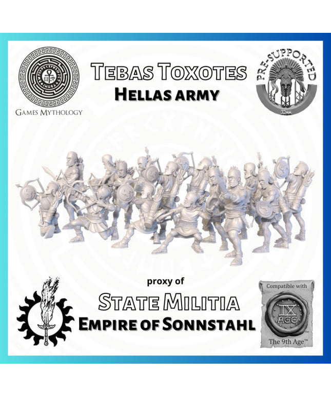 Empire of Sonnstahl , Hero Toxotes, Hellas Army ,5 Figure