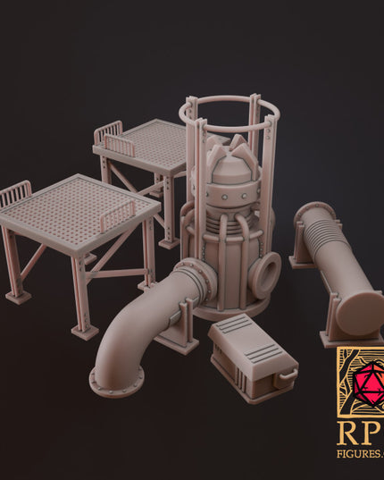 Printable Terrains - Science Fiction Modular Pack 1