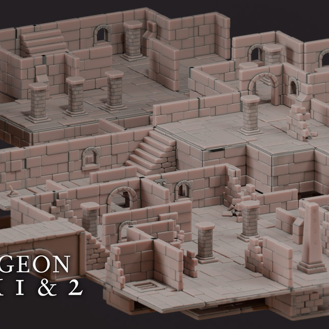 Printable Terrains - Dungeon Pack 1