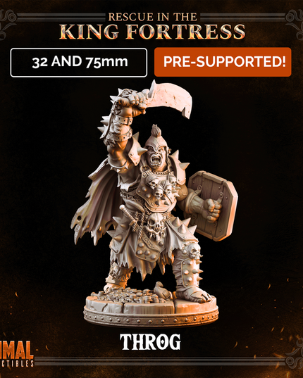 5 miniatures - 32mm - Classic Orcs Bundle - RESCUE IN THE KING FORTRESS - MASTERS OF DUNGEONS QUEST