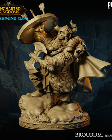 5 miniatures - 32mm - Fellows of the Realm Snow Clothes Bundle - Uncharted Kingdom