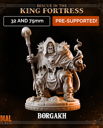5 miniatures - 32mm - Classic Orcs Bundle - RESCUE IN THE KING FORTRESS - MASTERS OF DUNGEONS QUEST