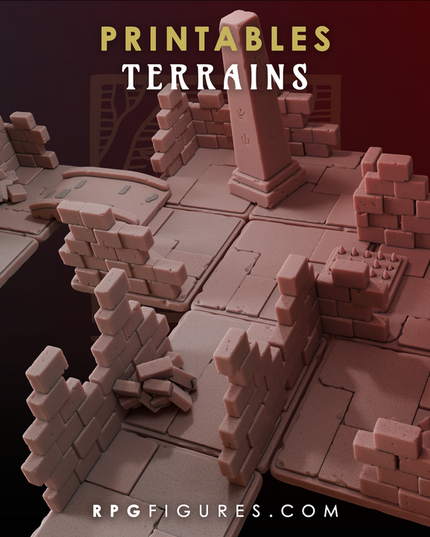 Printable Terrains - Dungeon Pack 1