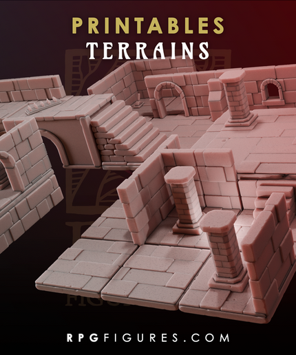 Printable Terrains - Dungeon Pack 2