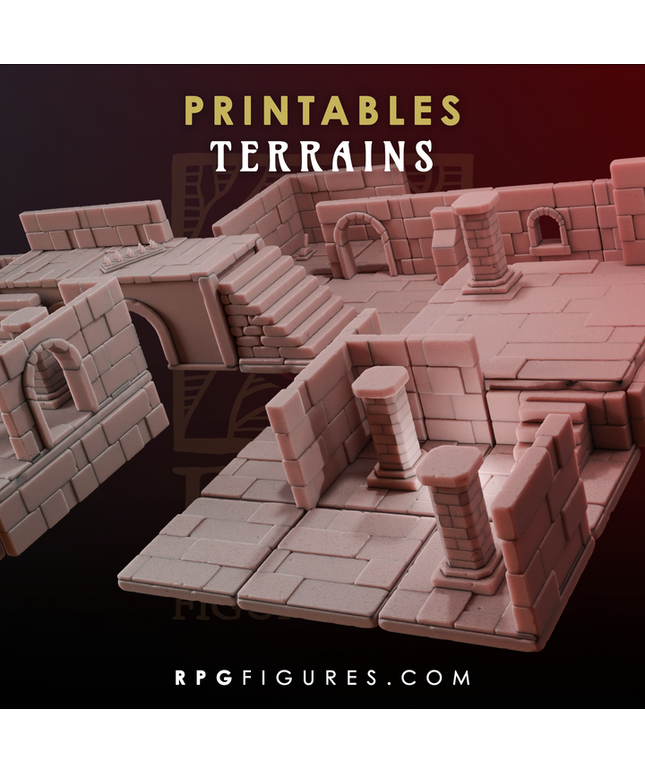Printable Terrains - Dungeon Pack 2