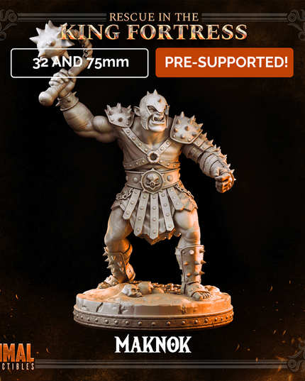 5 miniatures - 32mm - Classic Orcs Bundle - RESCUE IN THE KING FORTRESS - MASTERS OF DUNGEONS QUEST