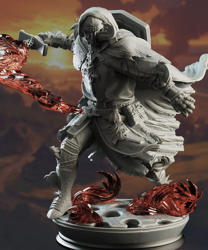 Fire Genasi Crusader Paladin - Embernos