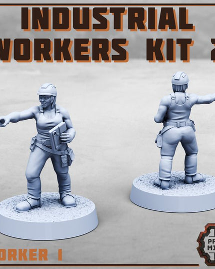 Female Industrial Workers Kit x4