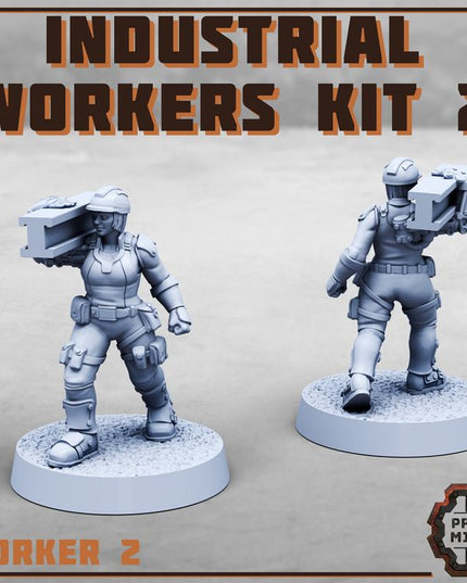 Female Industrial Workers Kit x4