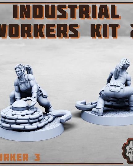 Female Industrial Workers Kit x4