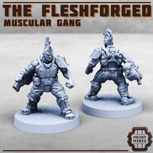 The Fleshforged - a muscular gang!