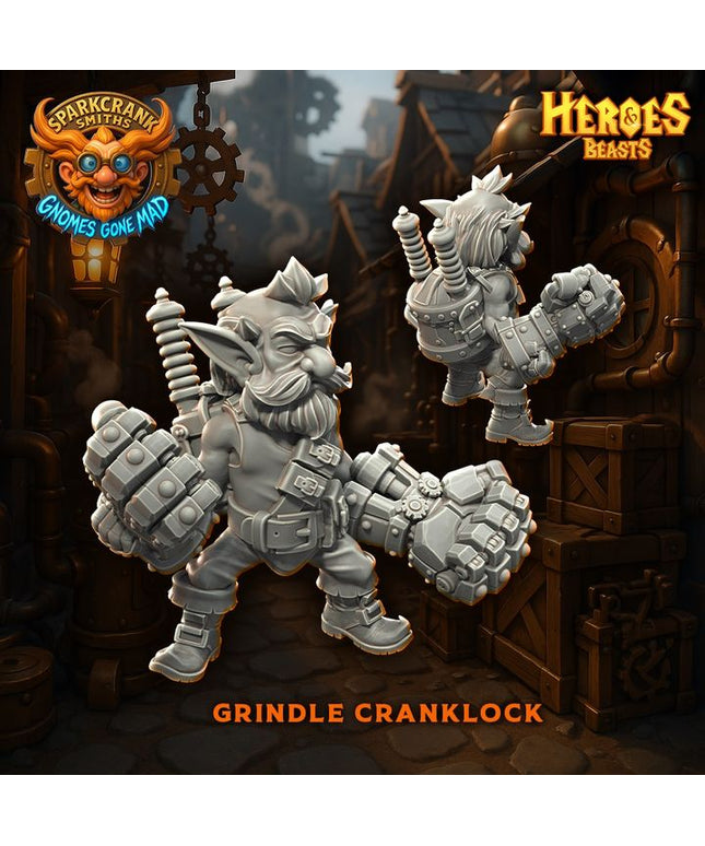 Sparkcrank Smiths- Gnome tinkereres / Grindle Cranklock