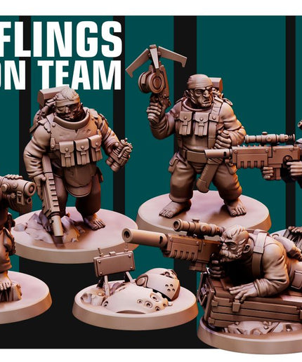 Halflings Recon Team X6 MINIATURES