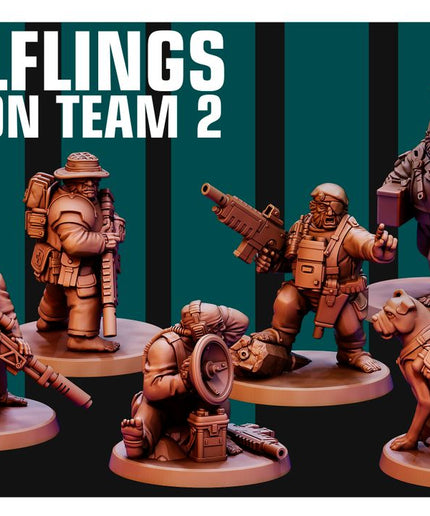 Halfling Recon Team 2 X6 MINIATURES