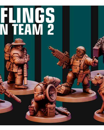 Halfling Recon Team 2 X6 MINIATURES