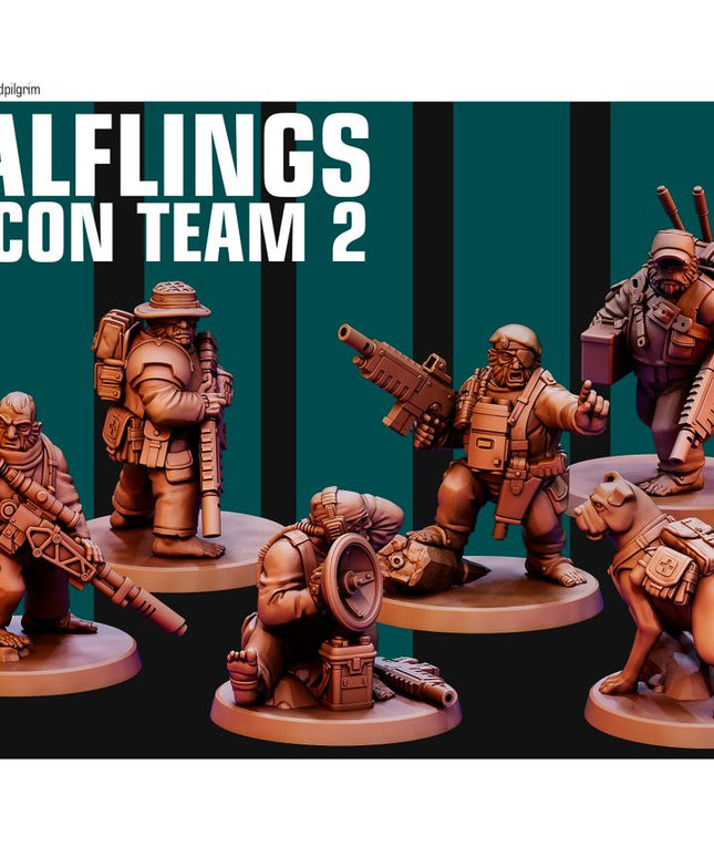 Halfling Recon Team 2 X6 MINIATURES