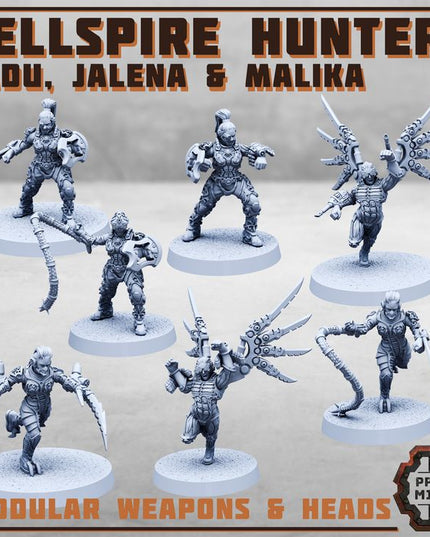Hellspire Hunters: Jalena, Malika and Yadu