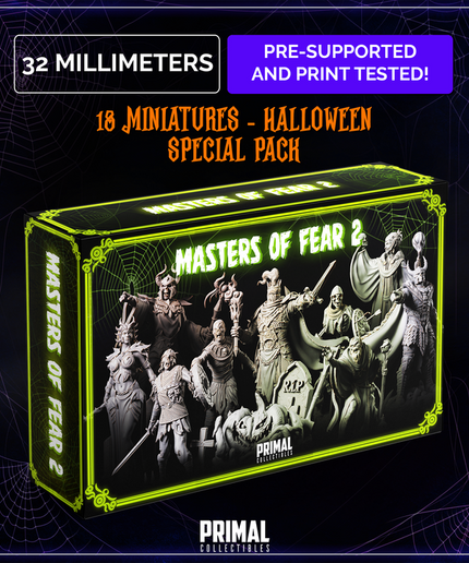 18 miniatures - Halloween pack - MASTERS OF FEAR 2 - Premium Package
