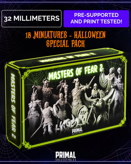 18 miniatures - Halloween pack - MASTERS OF FEAR 2 - Premium Package