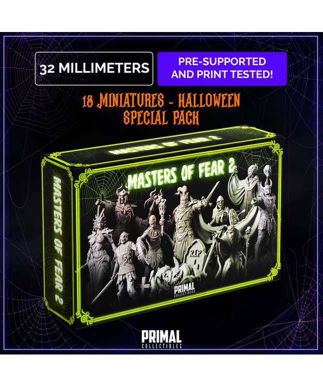 18 miniatures - Halloween pack - MASTERS OF FEAR 2 - Premium Package