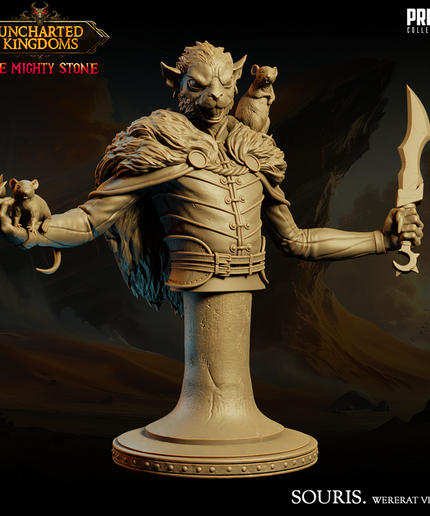 Ratman - Souris - Wererat Version - Bust - September 2024 - Uncharted Kingdoms