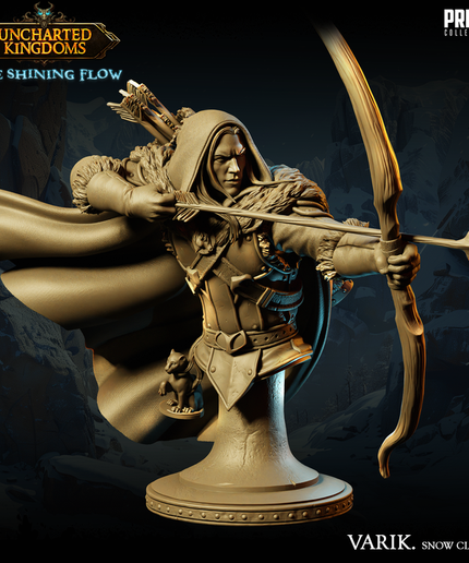 Dark Elf - Varik Dun´Ate - Snow Clothes - Bust - July 2024 - Uncharted Kingdoms