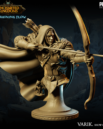 Dark Elf - Varik Dun´Ate - Snow Clothes - Bust - July 2024 - Uncharted Kingdoms