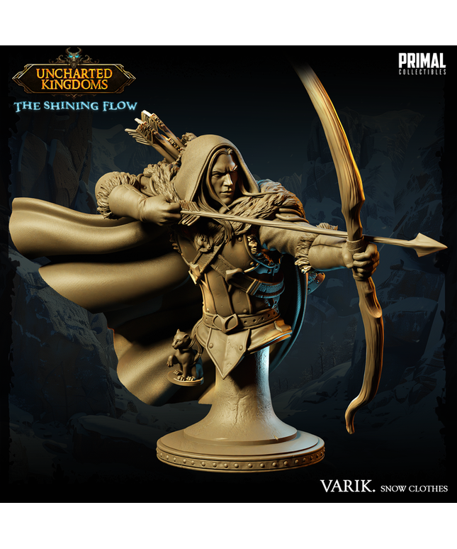 Dark Elf - Varik Dun´Ate - Snow Clothes - Bust - July 2024 - Uncharted Kingdoms