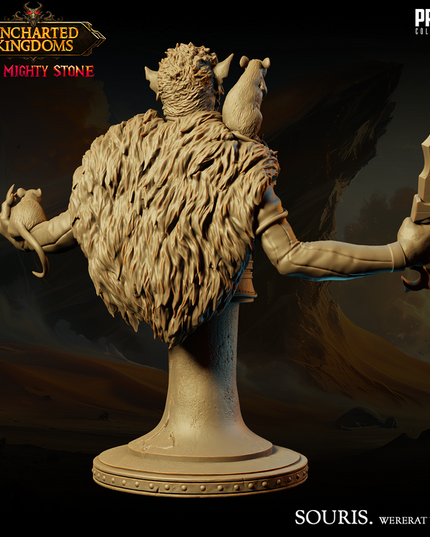 Ratman - Souris - Wererat Version - Bust - September 2024 - Uncharted Kingdoms