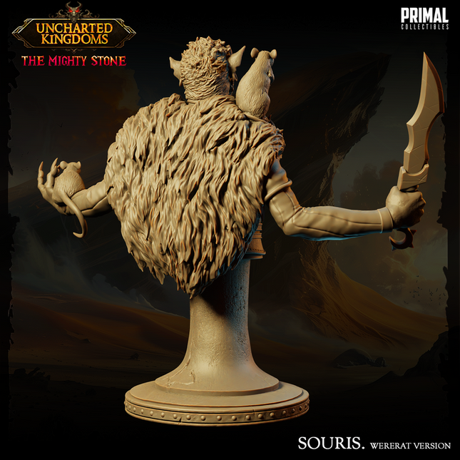 Ratman - Souris - Wererat Version - Bust - September 2024 - Uncharted Kingdoms