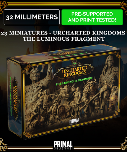 23 miniatures - Complete RPG game - THE LUMINOUS FRAGMENT - Premium Package - UNCHARTED KINGDOMS