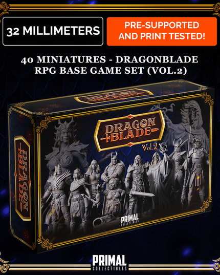 40 miniatures - Complete RPG base game (volume.2) - DRAGONBLADE- Premium Package