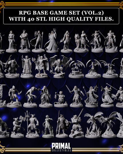 40 miniatures - Complete RPG base game (volume.2) - DRAGONBLADE- Premium Package