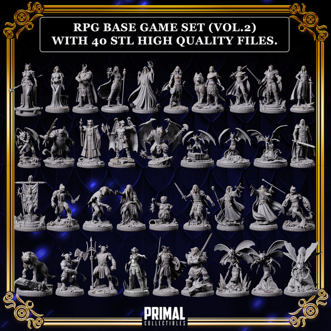 40 miniatures - Complete RPG base game (volume.2) - DRAGONBLADE- Premium Package