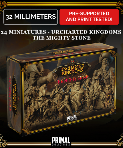 24 miniatures - Complete RPG game - THE MIGHTY STONE - Premium Package - UNCHARTED KINGDOMS