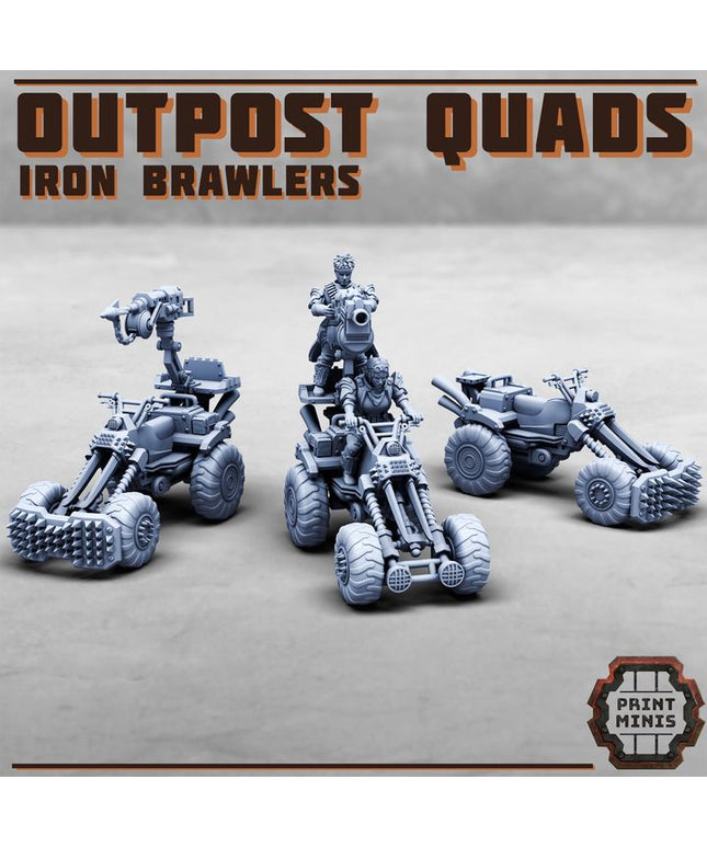 Iron Brawler Quad Bikes w/ Riders