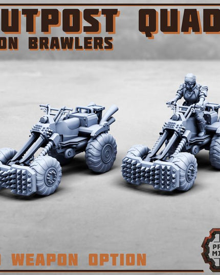 Iron Brawler Quad Bikes w/ Riders