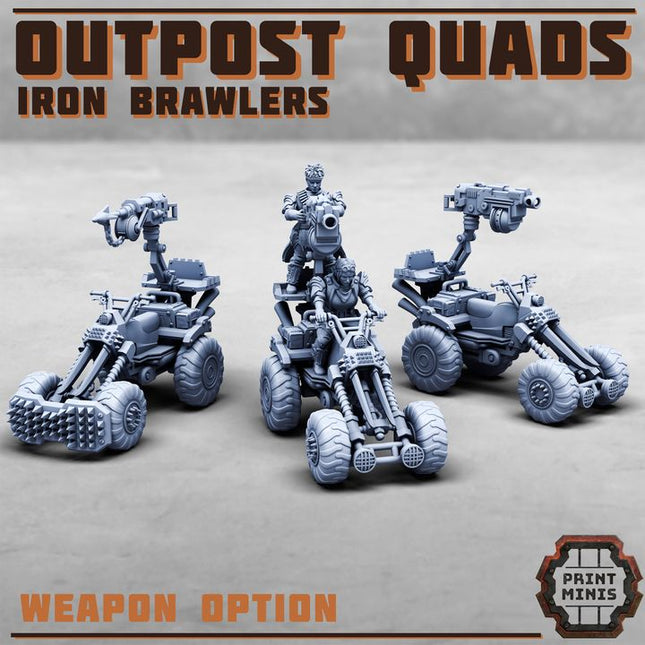 Iron Brawler Quad Bikes w/ Riders