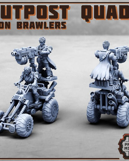 Iron Brawler Quad Bikes w/ Riders