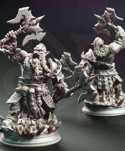 Dark Dwarf Berserker Barbarian - Korthart the Hateful Heart