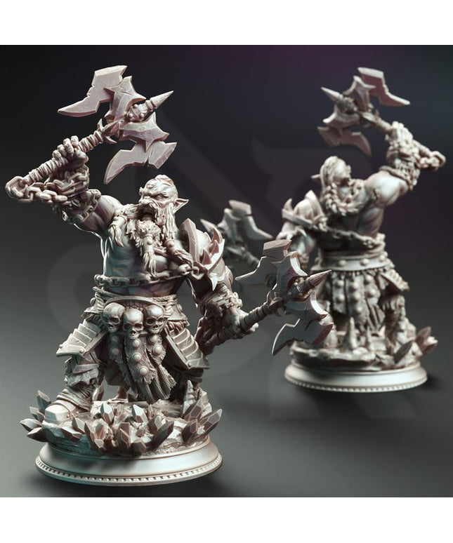 Dark Dwarf Berserker Barbarian - Korthart the Hateful Heart