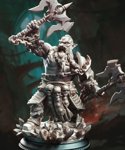 Dark Dwarf Berserker Barbarian - Korthart the Hateful Heart