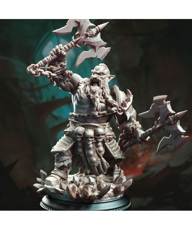 Dark Dwarf Berserker Barbarian - Korthart the Hateful Heart