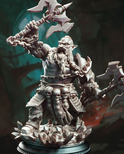 Dark Dwarf Berserker Barbarian - Korthart the Hateful Heart