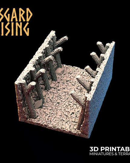 Mountain Hideout Corridors /Modular/ /Terrain/ /Pre-supported/