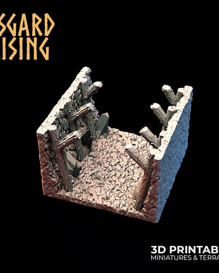 Mountain Hideout Corridors /Modular/ /Terrain/ /Pre-supported/