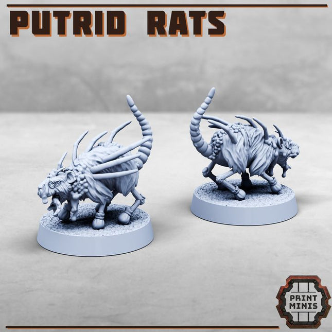 Putrid Rats - Mutated Hellspire Creatures x5