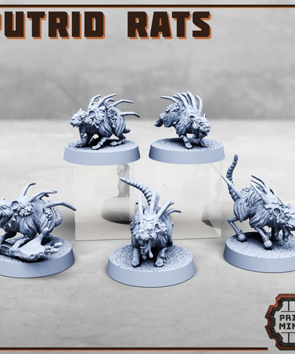 Putrid Rats - Mutated Hellspire Creatures x5
